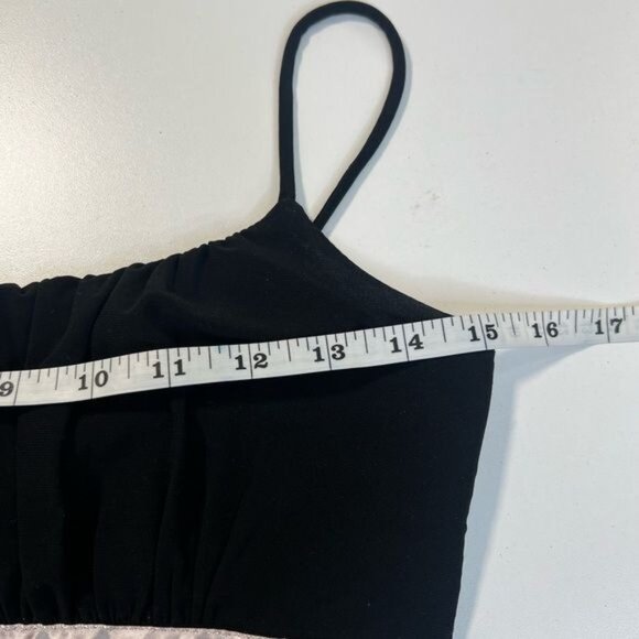 Vintage Y2K Black and White Fairy Asymmetrical Hem Party Dress - Picture 9 of 15